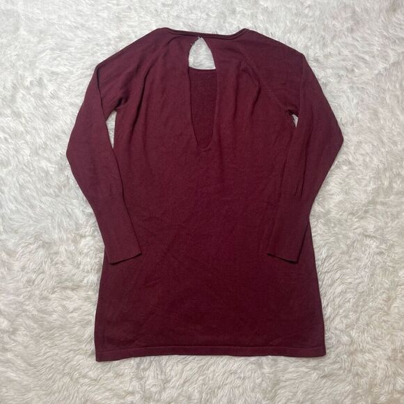 Club Monaco Sweater Womens Large Pullover Silk Cashmere Open Back Long - Picture 9 of 10